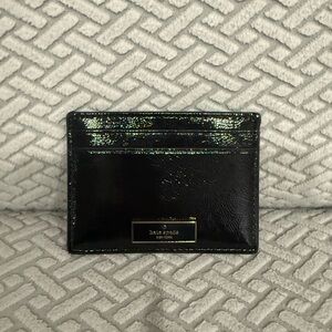 New! Kate Spade Black Card Holder slim in black